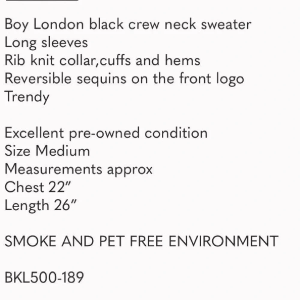 BOY LONDON crewneck - Picture 6 of 6